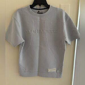 Alphalete men Light Gray Short Sleeve Tee